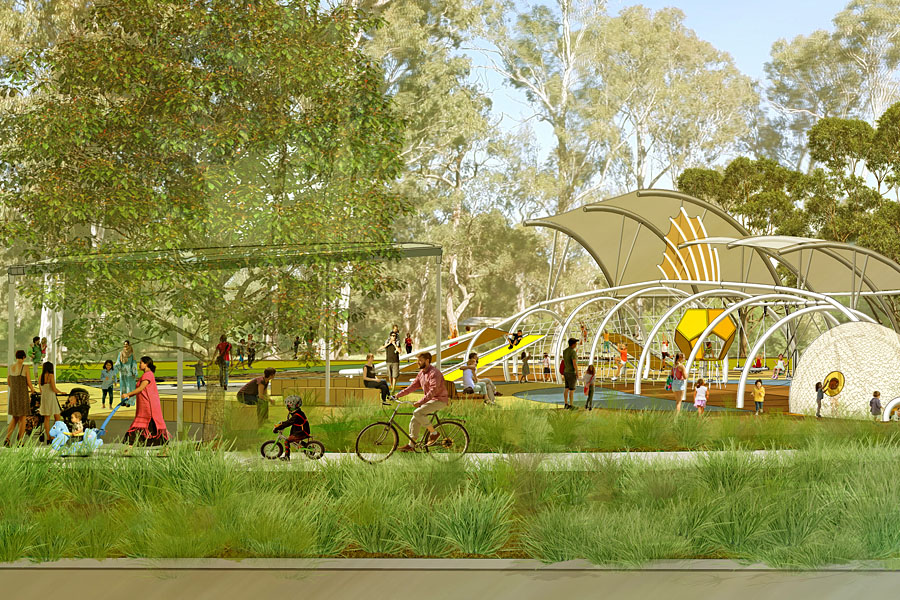 Concept design for Carrawood Park, Carramar.