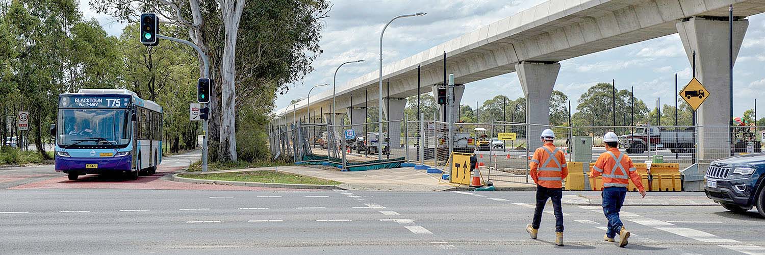 Overbridge in Kellyville, North-West Sydney, NSW. Credit: NSW Department of Planning and Environment / Adam Hollingworth