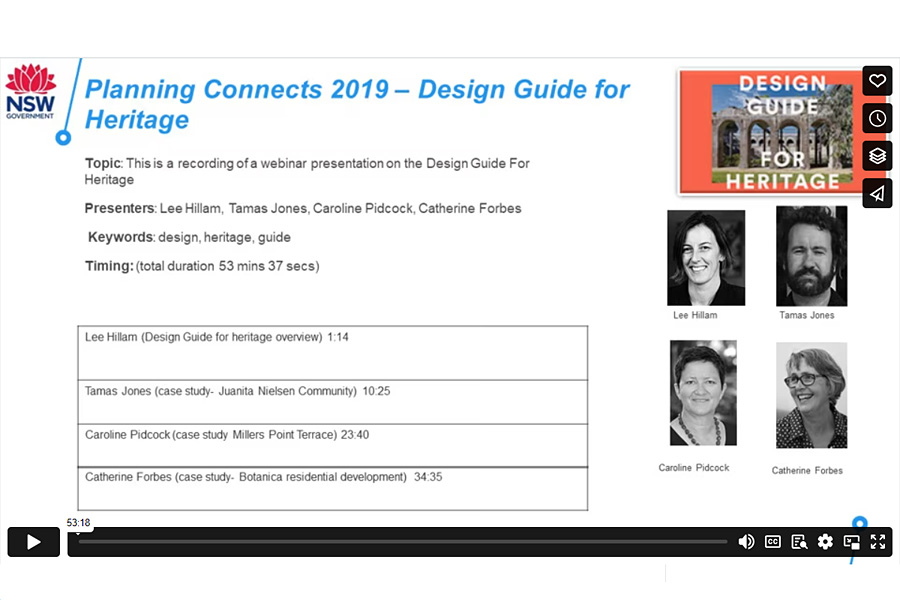 Design Guide for Heritage webinar 14 May 2019