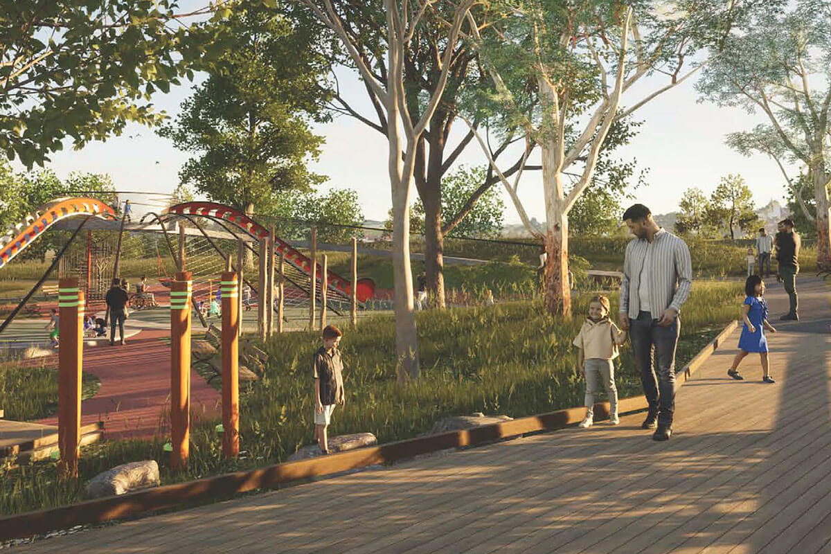 Artist impression of Appin Park. Credit: NSW Department of Planning and Environment
