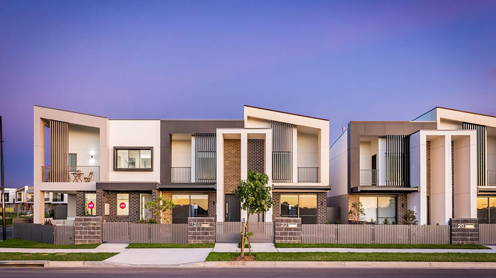 Altrove Corso’s townhomes provide a transition from larger lot sizes to higher-density housing proposed for Schofields. Credit: Stockland. Source: Stockland
