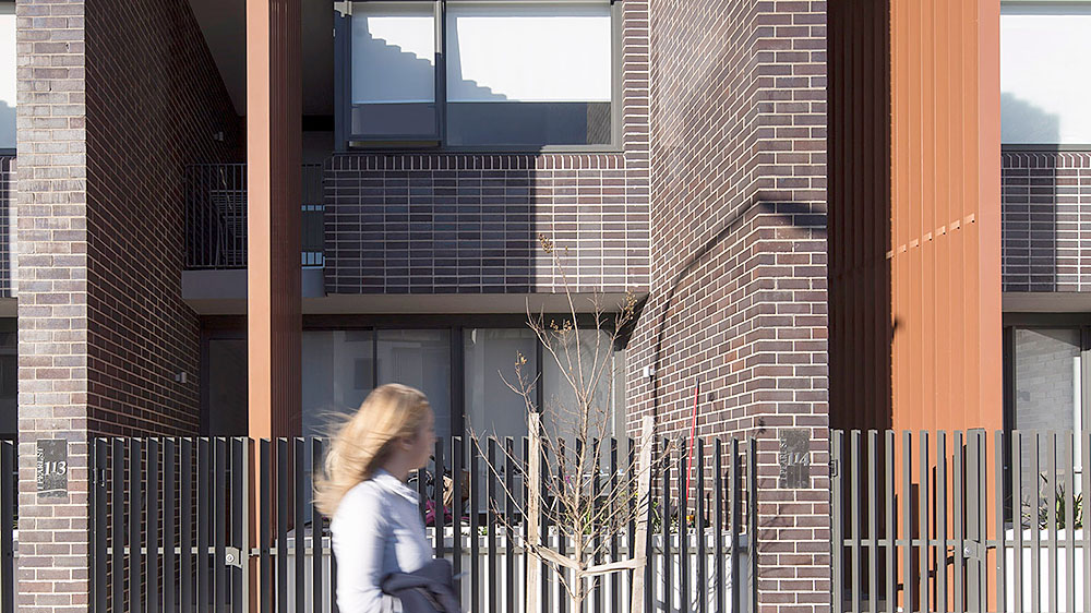 Erko Terraces offers sophisticated interiors, generous internal and external spaces and a new public domain. Credit: Brett Boardman. Source: SJB Architects