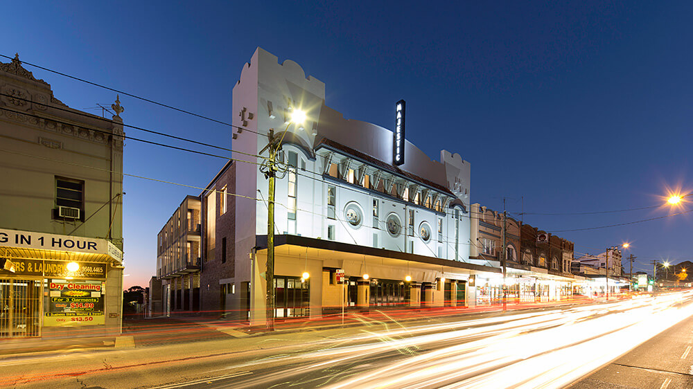 The Majestic Theatre Apartments project – once a cinema and rollerskating rink – celebrates the site’s rich history by integrating restored and recycled features into its modern design. Credit: Brett Boardman. Source: Hill Thalis Architecture + Urban Projects