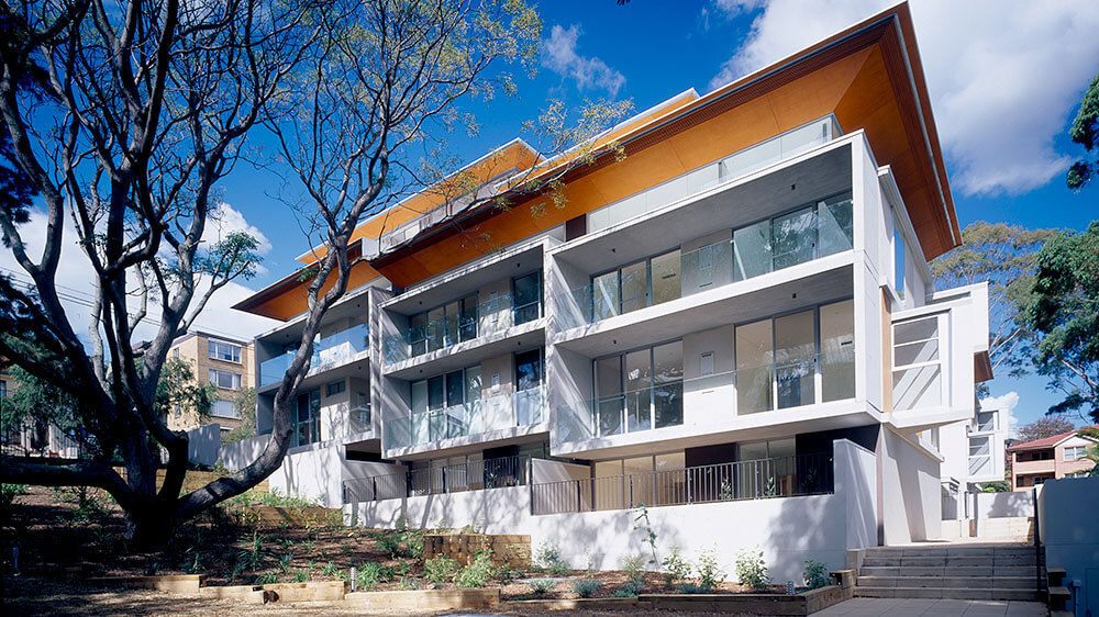 The Pindari development consists of 66 units and townhouses, located on an 8,000m2 site in North Randwick. Credit: Brett Boardman. Source: Angelo Candalepas and Associates