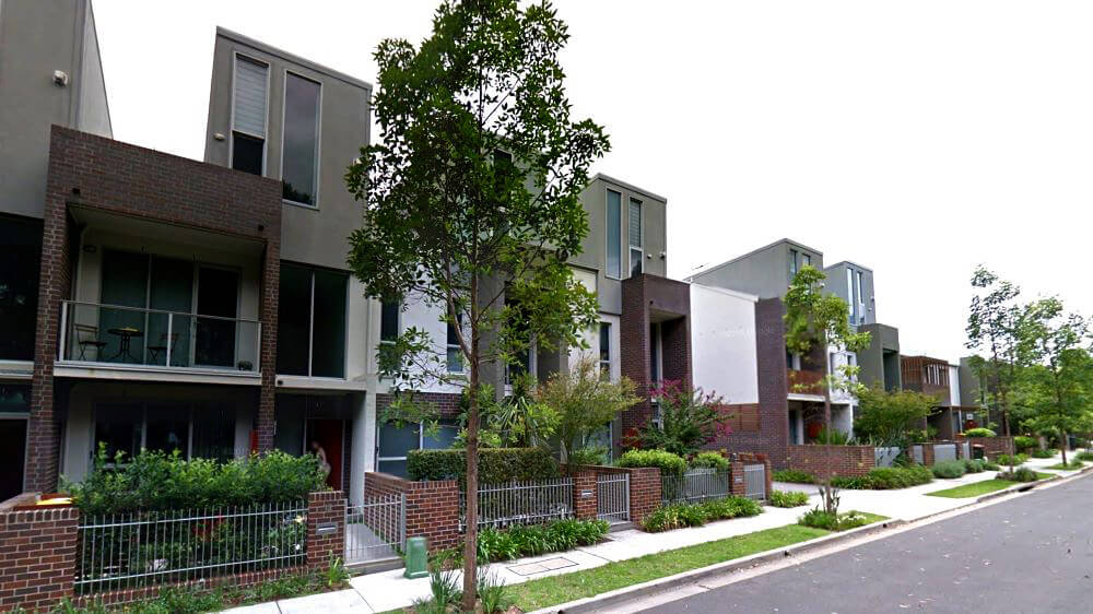 These terraces are part of Stockland’s Riverwalk development in the Sydney suburb of Ermington. Credit: Stockland. Source: Stockland