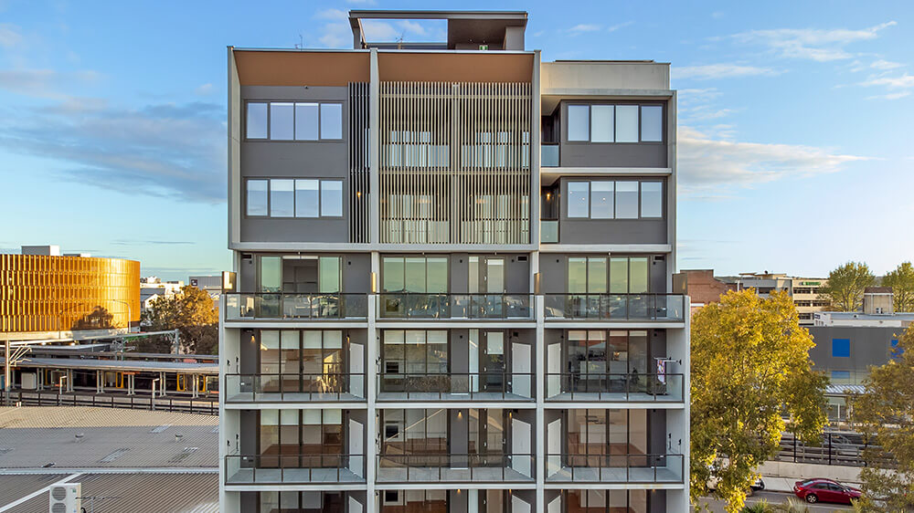 Compass Housing Services is an outstandinga new apartment development in Wickham. Credit: Joshua Hogan. Source: CKDS Architecture