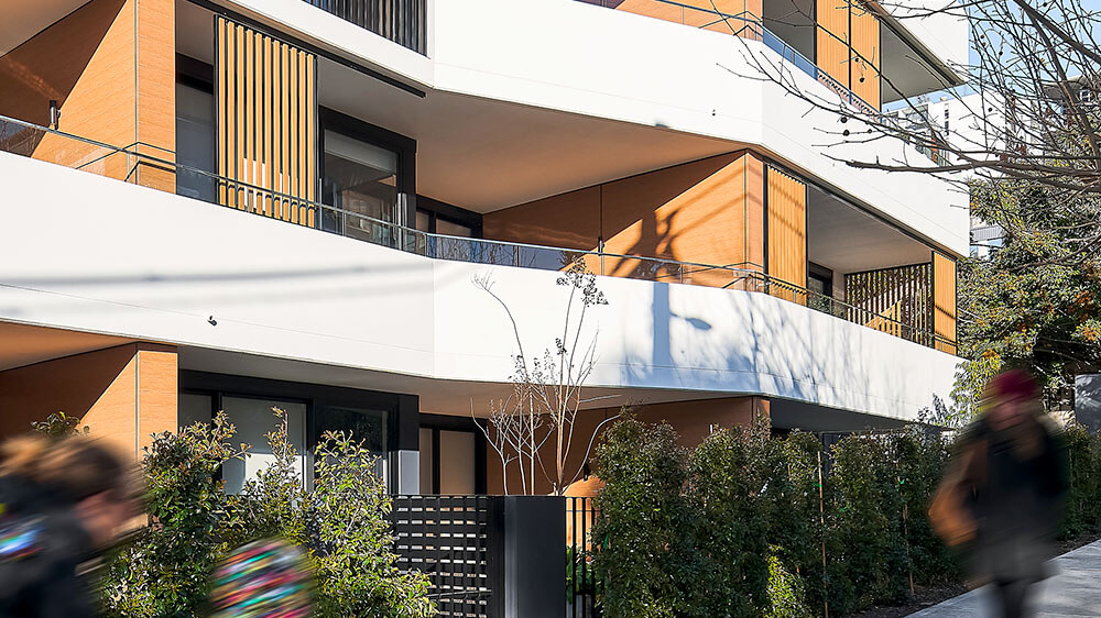 Urbain Residences is situated between the local shopping and eatery strip of the Crows Nest village and the high-density residential zone of the St Leonards commercial precinct. Credit: Mark Syke. Source: nettletontribetography. Source: PTW Architects