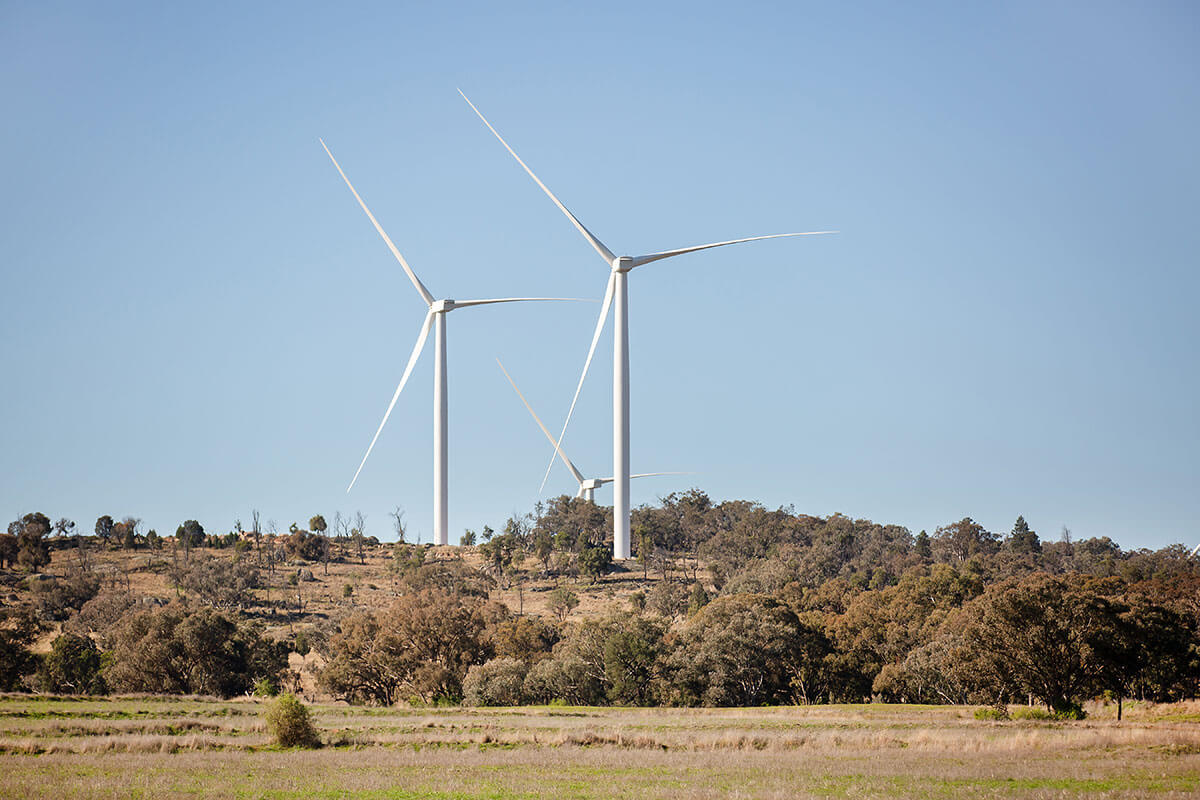 Wind turbines in the Central-West Orana Renewable Energy Zone. Credit: Avalind