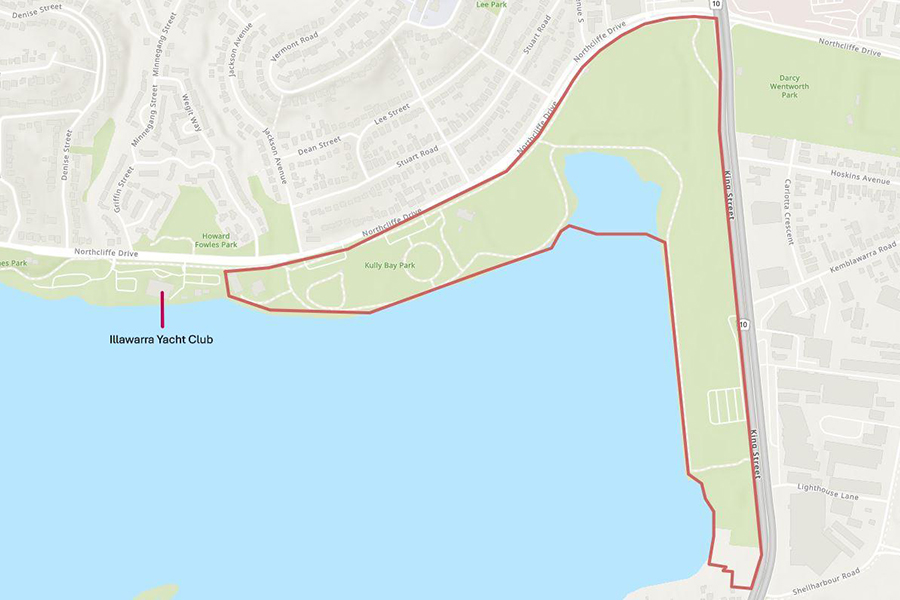 Warrawong Parklands map