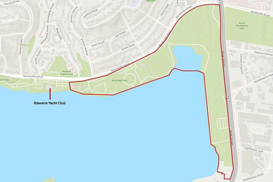 Warrawong Parklands map