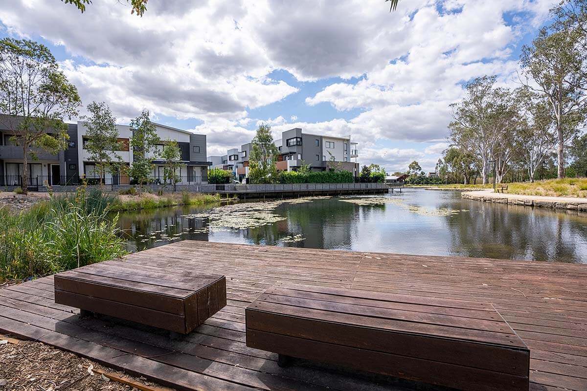 Example of low-rise housing at Fairwater Boulevard, Blacktown NSW. Credit: James Grabowski/DPHI