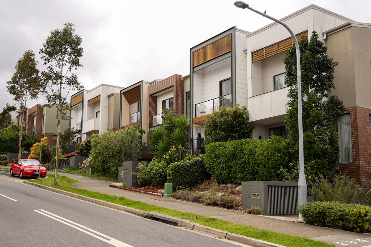 An example of low-rise housing at Lardelli Drive, Ryde NSW. Credit: James Grabowski/DPHI