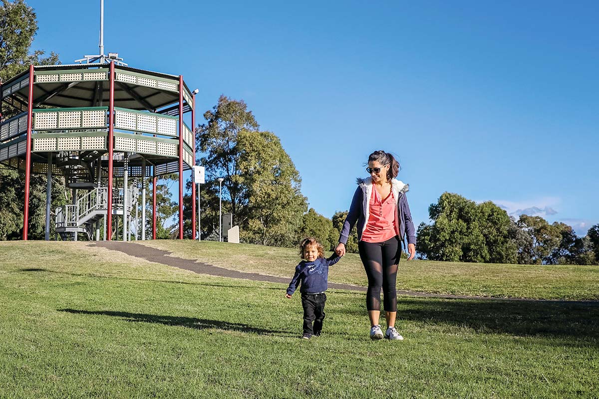 Family time at Peace Park, Ashbury, Sydney. Credit: NSW Department of Planning and Environment / Salty Dingo