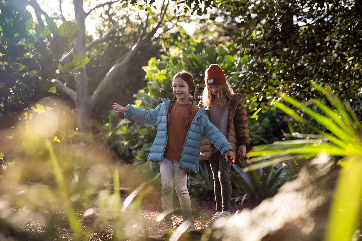 Children enjoying The Ian Potter Children's Wild Play Garden in Centennial Park. Credit: Destination NSW