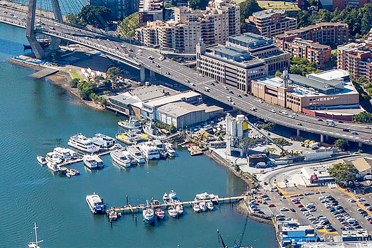 Artist's impression of Blackwattle Bay concept proposal.