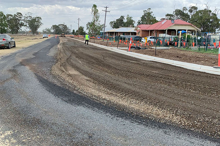 Road works at Gulargambone Top.