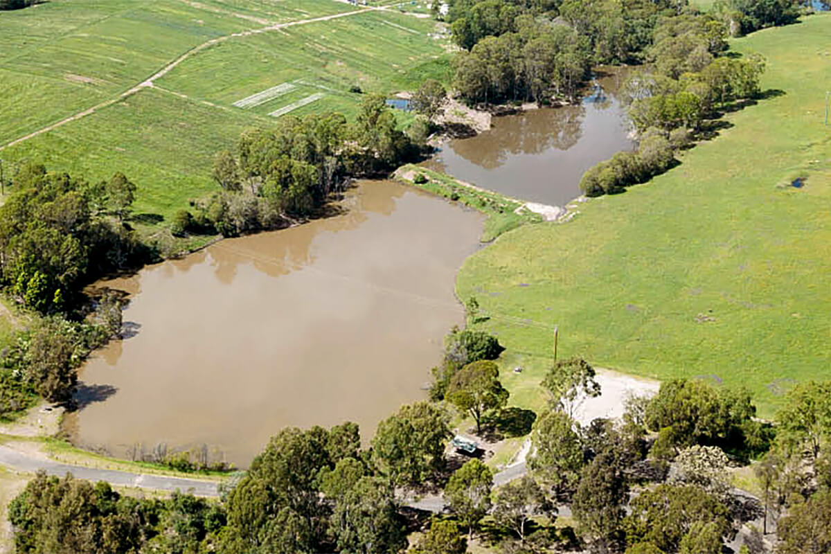 Aerial view of the Cumberland Plain area.