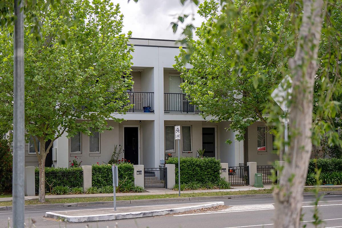 Example of low-rise housing on Smith Drive, Penrith NSW. Credit: James Grabowski/DPHI