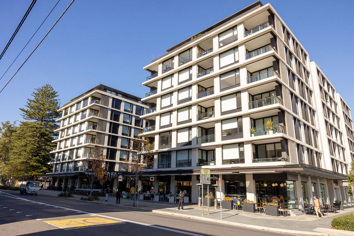 Mid-rise housing at Barker Street, Randwick NSW. Credit: James Grabowski/DPHI